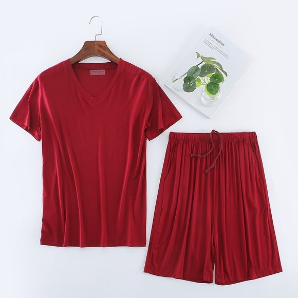 Men's Short Sleeved Shorts Set For Sports And Leisure - Image 10