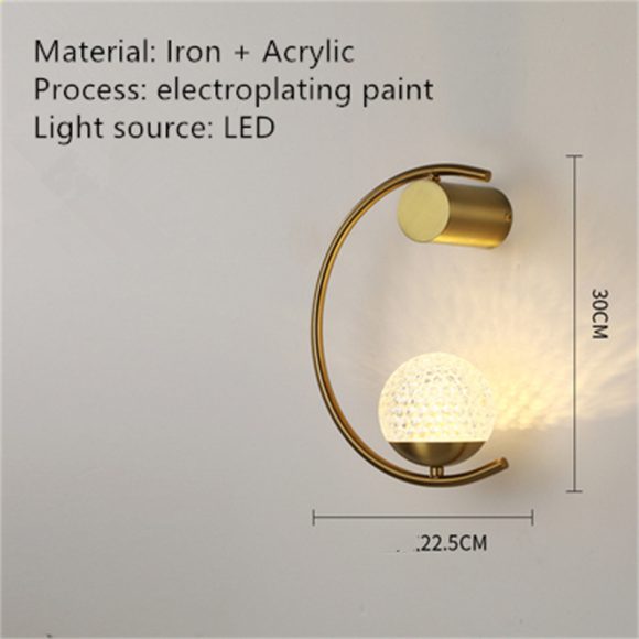 Modern Minimalist Light Luxury Creative Design Wall Lamp - Image 4