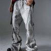 Men's Washed And Worn Jeans