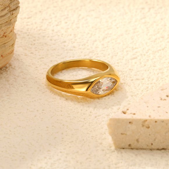 Retro 18K Zircon Ring Fashion - Image 10