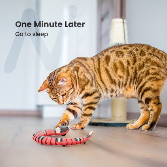 Tricky Interactive Sleeping Electric Induction Snake Toys - Image 3