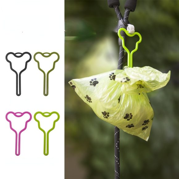 Pet Poop Bag Holder Hands-free Fixed Clip Dog Walking Cleaning Supplies Pet Cat Dog Poop Bag Dispenser Velcro Color Random - Image 10