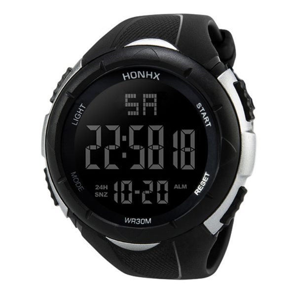 Men's Electronic Watch Negative Black Large Screen Sport Watch - Image 3