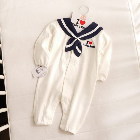 Navy Style Baby Clothes Newborn Clothes Baby Onesies - Image 5