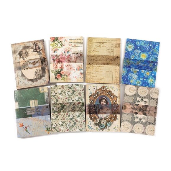 Material Paper Retro Artistic Background Notebook DIY Note - Image 5