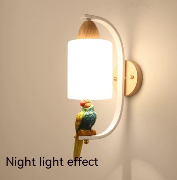 Solid Wood Bedside Lamp Minimalist Creative Personality Living Room Background Wall Stair Aisle Lamps - Image 8