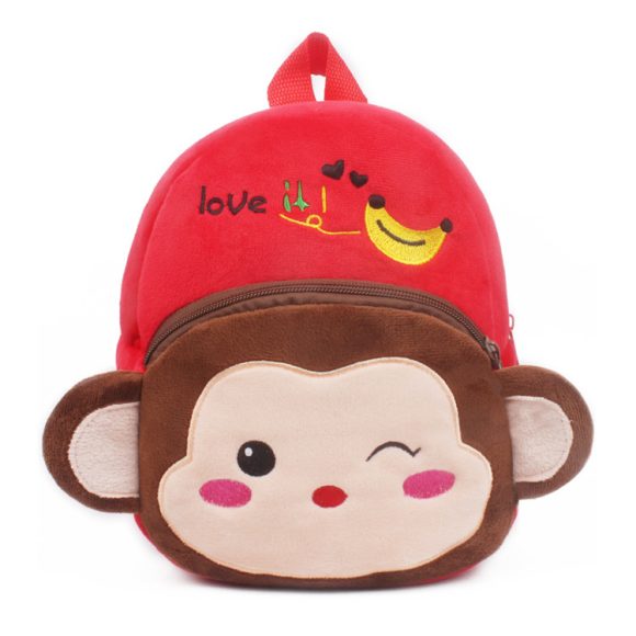 Lovable 1-2 year old boys and girls small books to prevent loss of cartoon Plush bag baby traction rope one piece - Image 2
