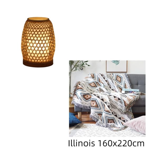 Table Lamp Bedroom Bedside Night Light Simple Handmade Bamboo Lamp - Image 6