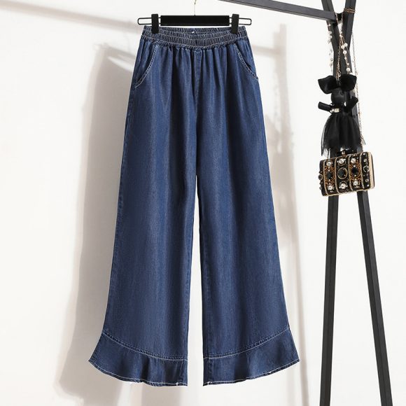 Thin Loose Casual Flared Pants Cropped Trousers - Image 6