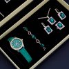 Women's Five-piece Square Jewelry Watch