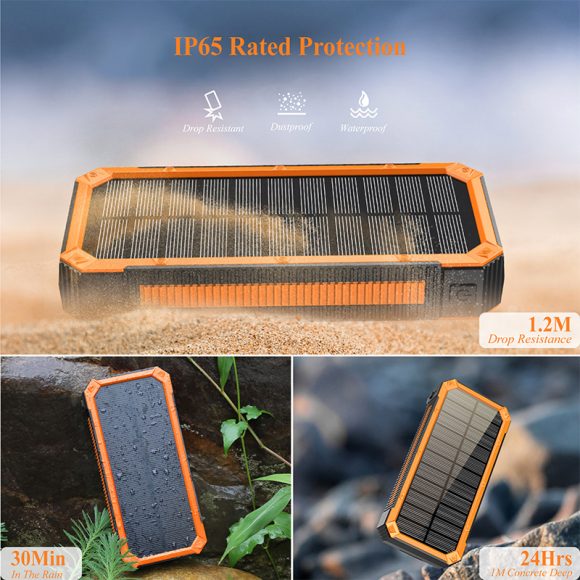 Outdoor Large Capacity 30000 MA Solar Charging Unit - Image 3