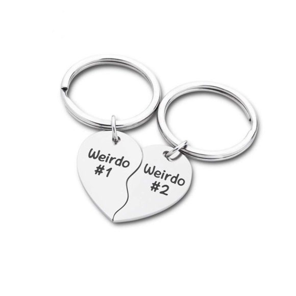 Love Stainless Steel Lettering Keychain Pendant Friend Couple - Image 8