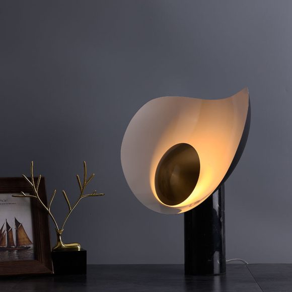Postmodern Nordic Creative Hardware Tea Restaurant Table Lamp American Designer Model Room Bedroom Study Decorative Table Lamp - Image 5