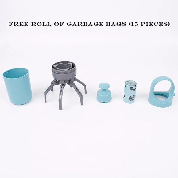 New Dog Pooper Scooper Pet Outdoors Portable Claw Poop Scooper Garbage Bag Cat Dispenser Waste Pick-up Cleaner - Image 2