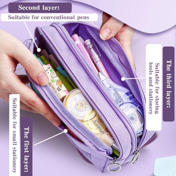 Decompression Pencil Bag Net Red Portable Pencil Bag Primary School Girl - Image 6