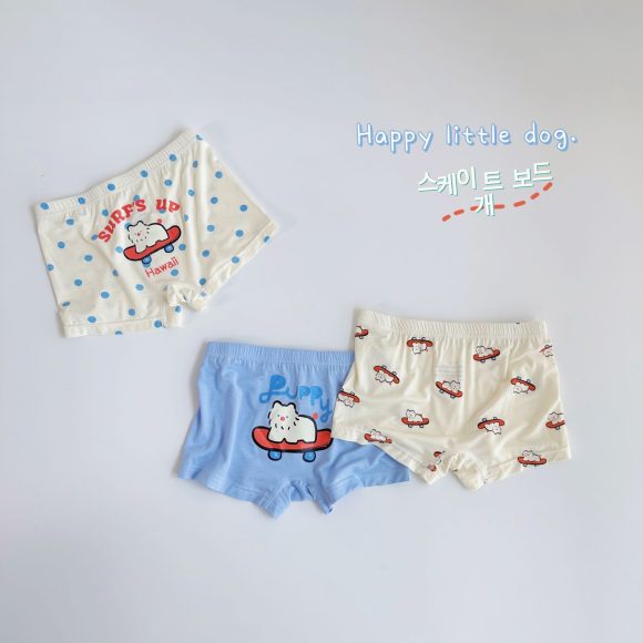 Three-piece Set Children's Underwear Modal Printing Baby Kindergarten Boxer Shorts - Image 2