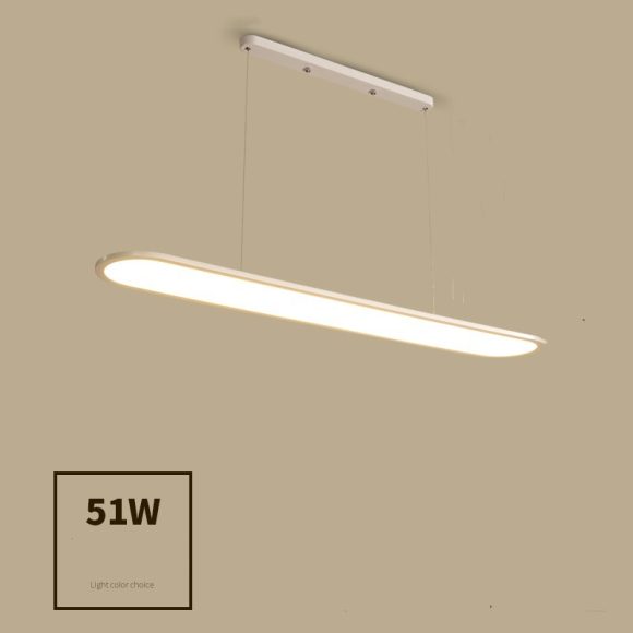 Modern Simple Creative Strip Bar Led Office Lighting Restaurant Chandelier - Image 3
