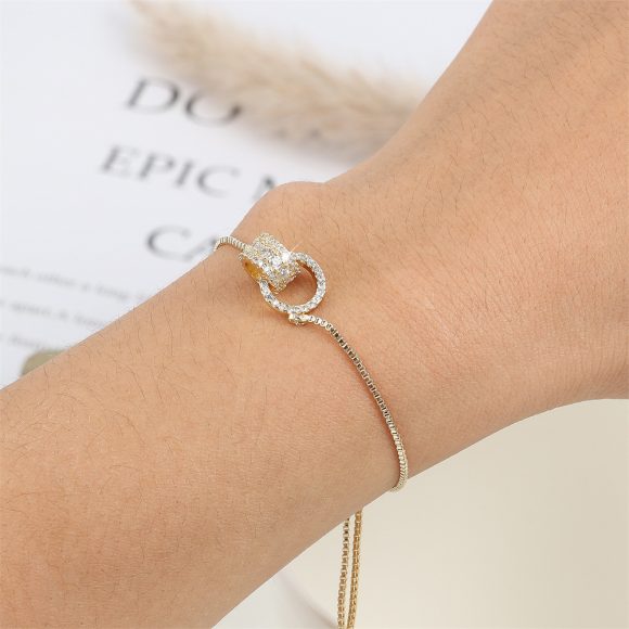 Double Ring Micro Necklace Simple Women's Fashion - Image 3