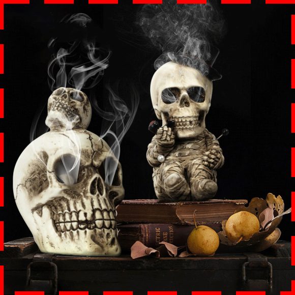 Resin Crafts Halloween Decorations Home Skull Aromatherapy Home Decor - Image 2