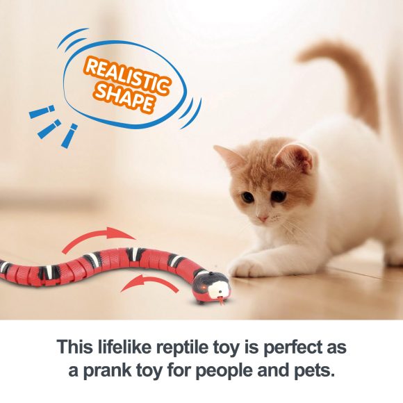 Smart Sensing Interactive Cat Toys Automatic Eletronic Snake Cat Teasering Play USB Rechargeable Kitten Toys For Cats Dogs Pet - Image 4