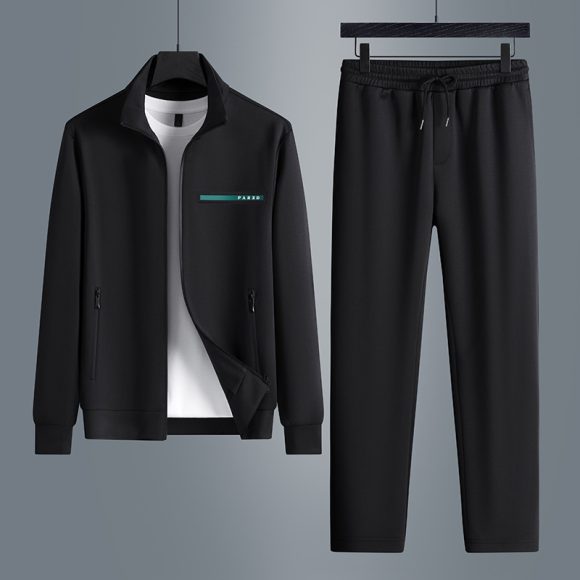 High-end Two-piece Long-sleeved Casual Sports Suit Men - Image 3