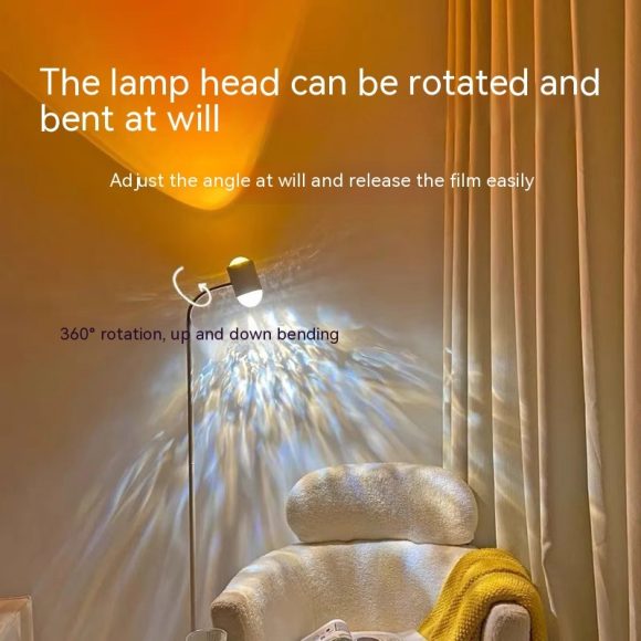 Lighting Internet Celebrity Living Room Sunset Metal Spotlight Water Ripple - Image 5