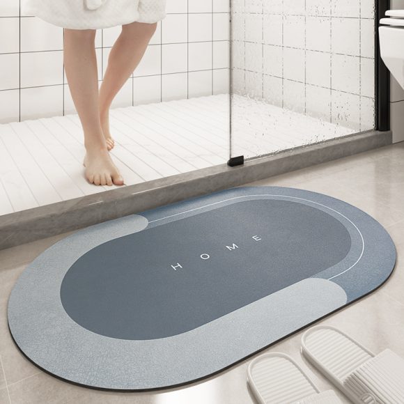 Cushion Bathroom Sliding Door Floor Foot Mat - Image 3