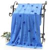 Soft Absorbent Cartoon Print Embossed Bath Towel - Image 4