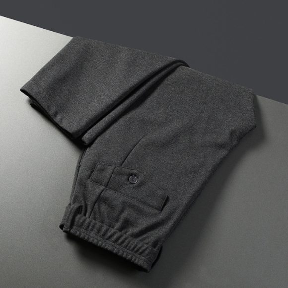 Men's Business Woolen Straight Casual Pants - Image 8