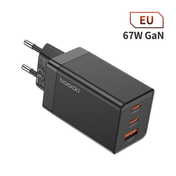 67W Pole Charger Gallium Nitride Three-port Fast Charging Charger - Image 2
