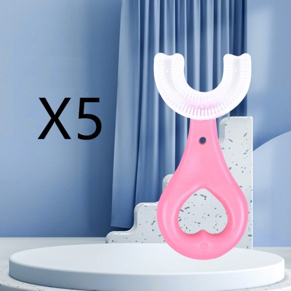 Children's U-shaped Food Grade Soft Rubber Toothbrush - Image 6