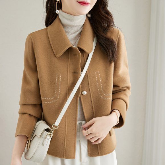 Fashionable Korean Style Slimming Casual All-matching Graceful Solid Color Small - Image 5