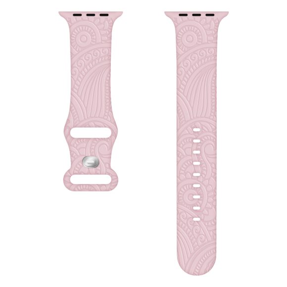 Laser Carved Embossed Cashew Printed Silicone Strap - Image 10