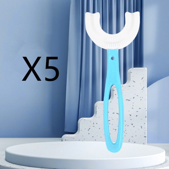 Children's U-shaped Food Grade Soft Rubber Toothbrush - Image 10