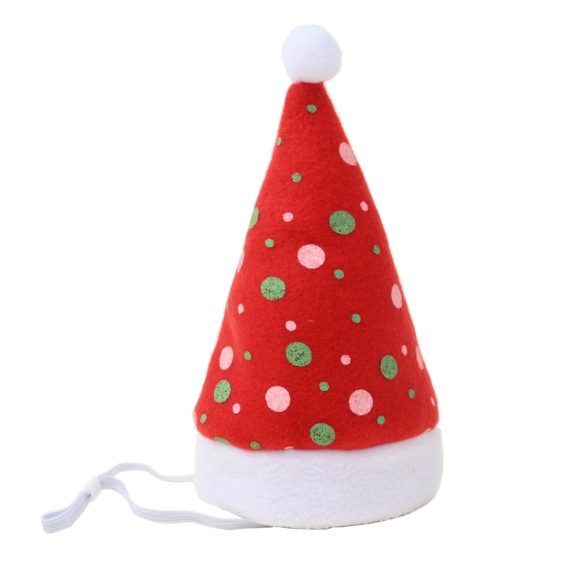 Multicolor Pet Christmas Hat Stripes - Image 7