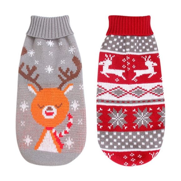 Christmas Turtleneck Knitting Sweater Dog Clothing - Image 5