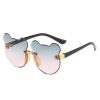 Cat Ear Kids Sunglasses Frameless Shape - Image 3