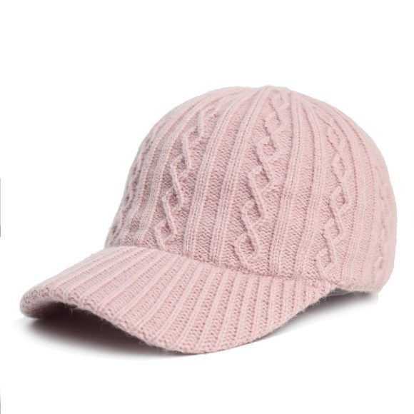 Knitting Wool Baseball Cap Korean Warm Solid Color Light Plate Peaked Cap - Image 7