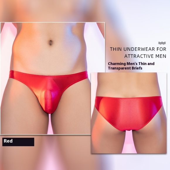 Men's Seamless Thin Silky Skin-friendly Briefs - Image 5