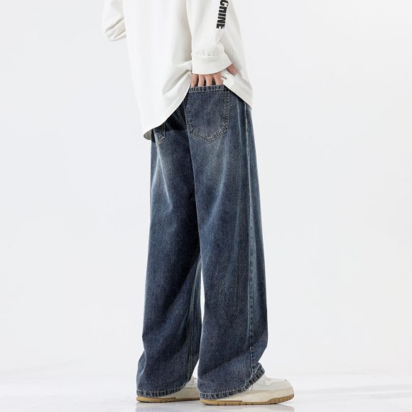 Trend Half Elastic Waist Jeans For Men - Image 2
