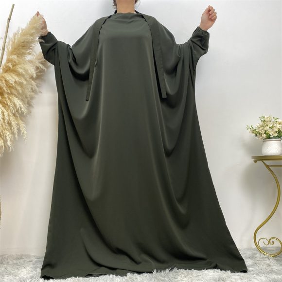 Middle East Dubai Clear Muslim Split Size Dress - Image 5