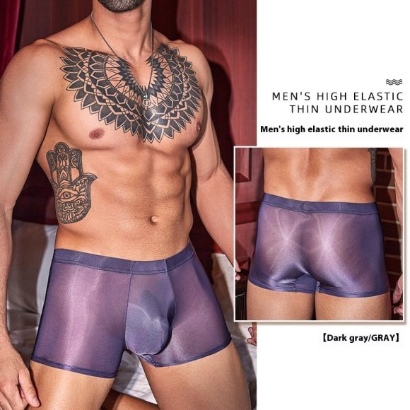 Men's Ultra-thin Breathable Sexy Underwear Silky - Image 7