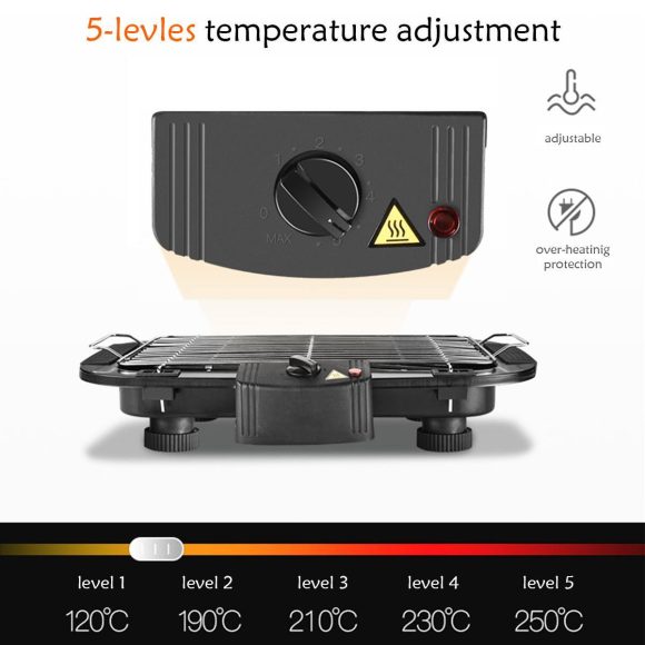 European Standard Spot Household Smokeless  Electric Barbecue Grill - Image 4