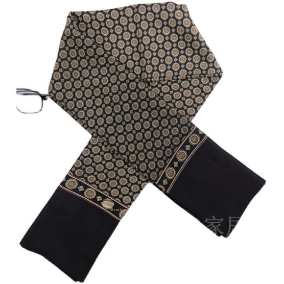 Men's Simplicity Silk Scarf High-end Washed With Cashmere Business Long Scarf - Image 4