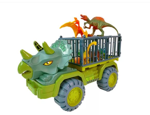 Large Engineering Vehicle Dinosaur Children's Toy Car Set - Image 6