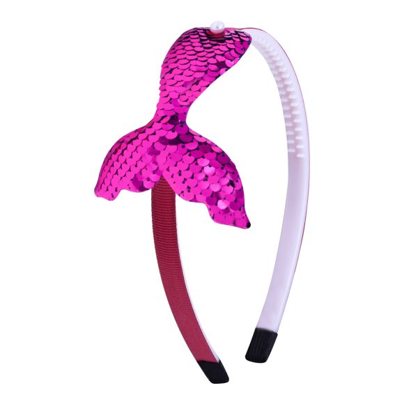Sequined Hair Accessories Mermaid Tail Flip Fish Scale Pearl Headband Non-slip Manual Hairpin - Image 7