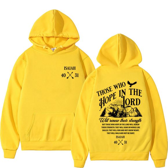 Christian Jesus Letters Print Hoodies Men Women's Clothing - Image 2