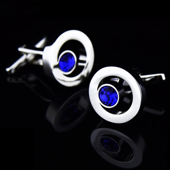 Men's Fashion Zircon Crystal Shirt Cufflinks - Image 3