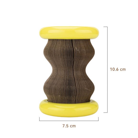 Pet Toy Magic Organ Corrugated Paper Wheel Cat Scratching Board Powder - Image 4