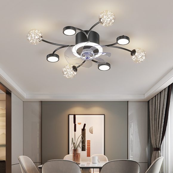 Modern Smart Bedroom Ceiling Fan Lamp - Image 3